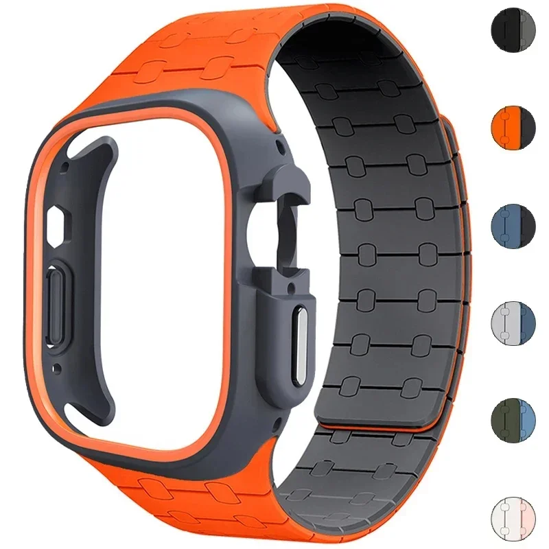 Ремешок из ТПУ для Apple Watch Band Ultra 2 49 мм 45 44 41 силиконовый защитный чехол Iwatch Series 9 8 7 6