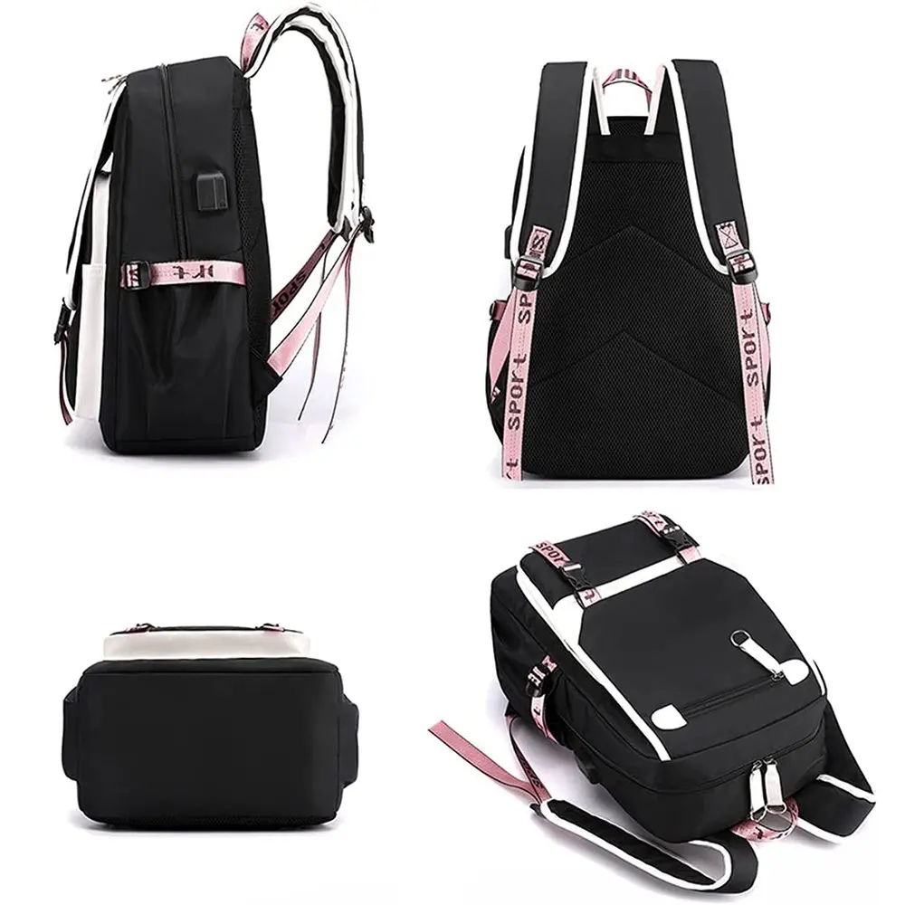 School Backpack Girls Bookbag, Heavy Duty Kids Backpack 21L Children Schoolbag Bookbag with USB Charge Port