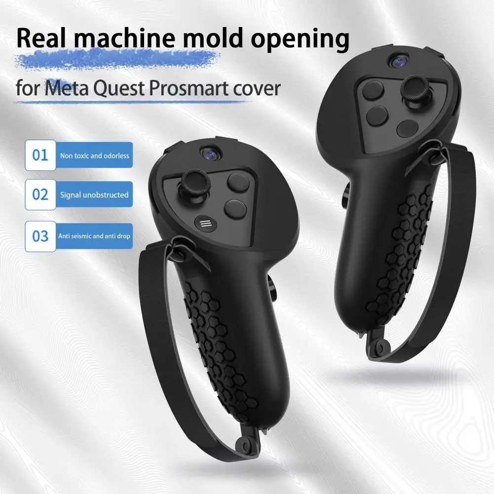 

VR Controller Cases 2Pcs Durable Tasteless Portable Half-wrap Handle Covers