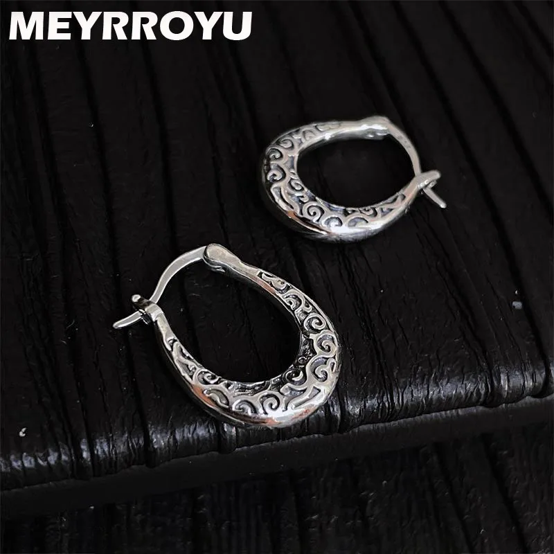 

MEYRROYU Vintage Ear Buckle Earrings For Women Girl Luxury Retro Fashion 2023 New Jewelry Ladies Gift Party pendientes mujer