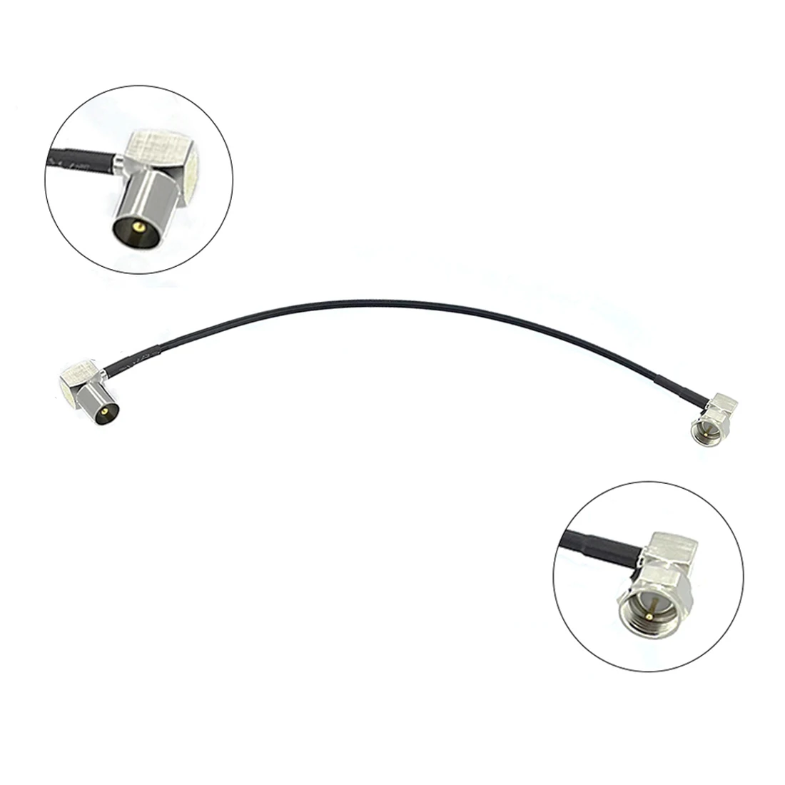 Кабель IEC PAL DVB-T TV Male Female к F Plug Connector RF Jumper переходник для пигтейлов/проводов 20 см RG174