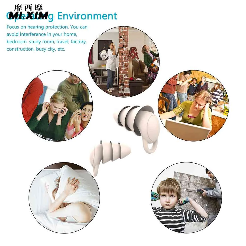 

Затычки для ушей с защитой от шума, звукоизоляционные затычки для ушей для плавания, многоразовая защита для ушей, аксессуары для дайвинга, ...