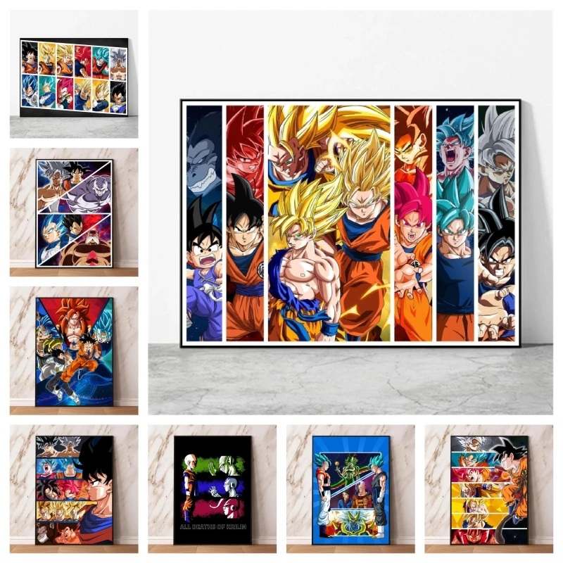 

Canvas Hd Prints Anime Dragon Ball Kakarot Wall Decoration Friends Gifts Room Home Aesthetic Poster High Quality Art Decorative