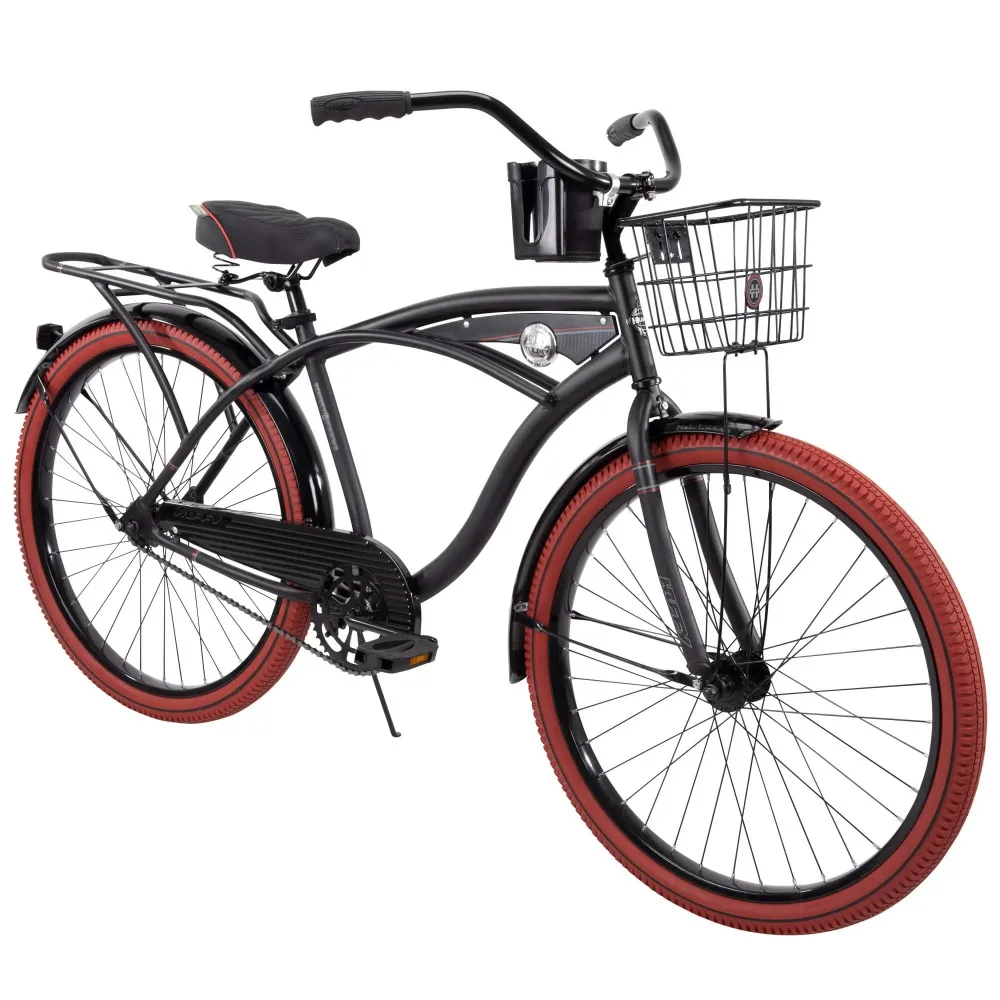 

Huffy 26 ”Nel Lusso мужской прогулочный велосипед, матовый черный