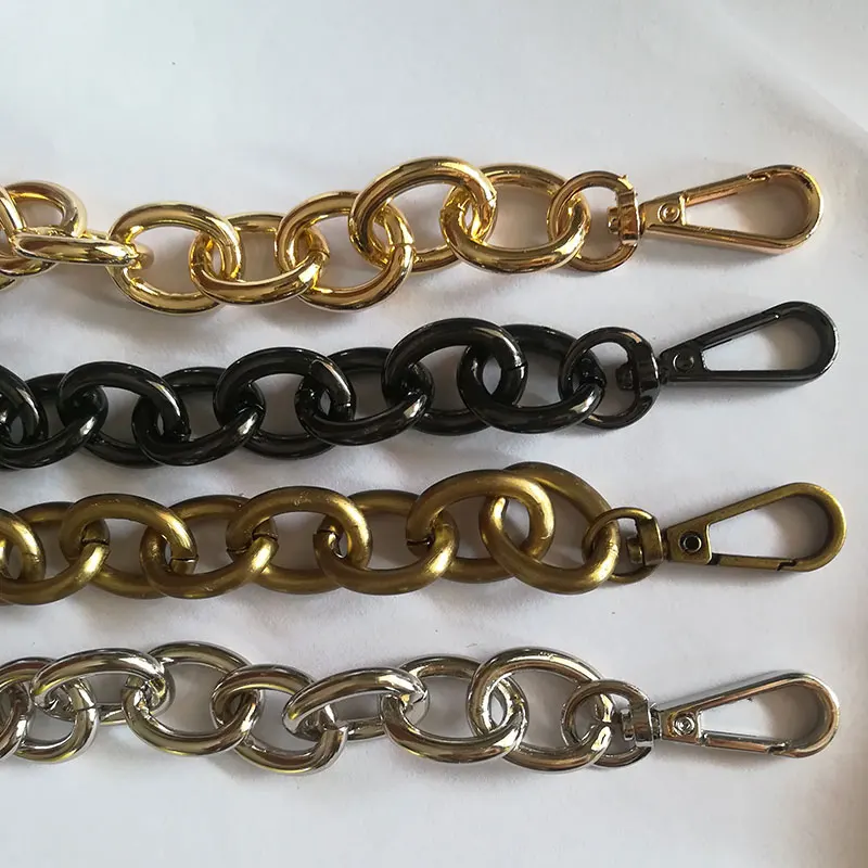 

30cm Replacement Metal Chain For Handle Bag Handbag Antique Bronze Silver Golden DIY Accessories For Bag Strap Belts Keychain