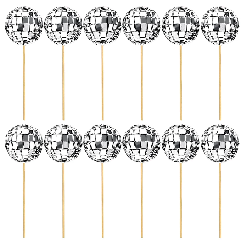 

Disco Cake Sign Party Favors Ball Decoration Ornament Decorative Inserts Birthday Decorations
