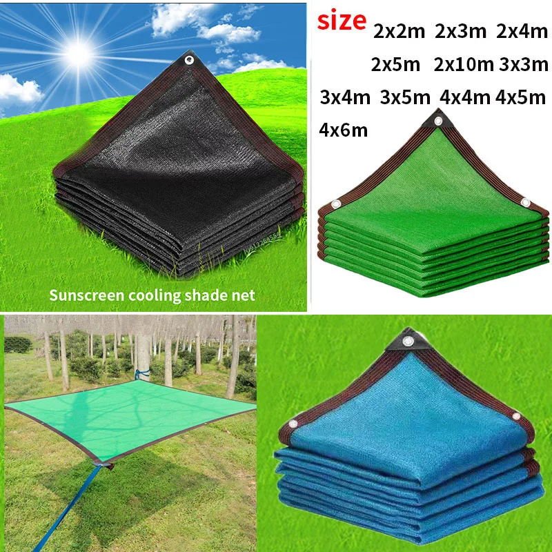 Thickened 12-pin 90% shading rate anti-UV HDPE black shading net outdoor pergola car garage rain shed shading net