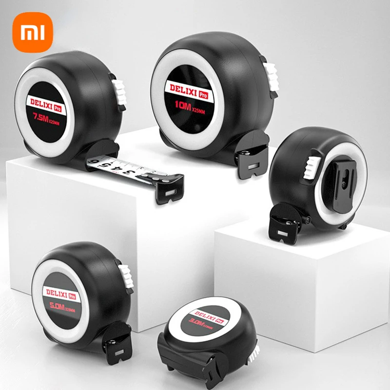 

Xiaomi DELIXI Drop-resistant Wear-resistant Thickened Portable Tape Measure 3/5/7.5/10m Steel Tape Measure Portable Ranging Tool
