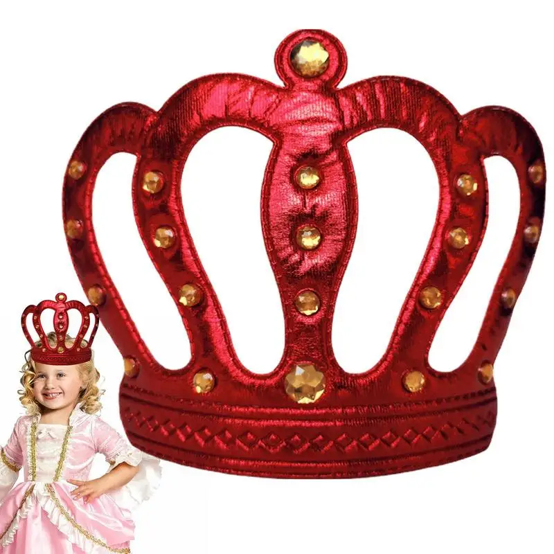 

King Crown Gold Queen King Birthday Crown Portable Crown Toy For Adults Festival Holiday And Photo Props