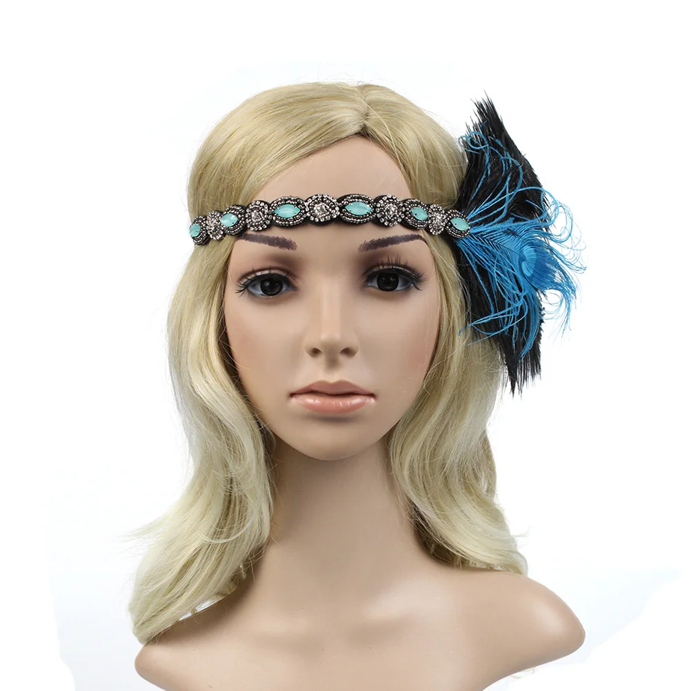 

Facinator Headband Rhinestone Elastic Headband Wedding Headdress Great Gatsby Headpiece