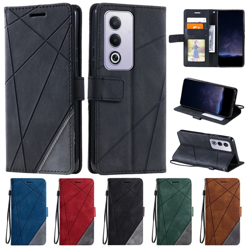 Чехол для OPPO A80 5G Роскошный кожаный флип-кошелек Fundas Oppo OPPOA80 A 80 A60 CPH2639 чехол