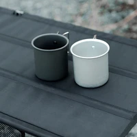 aluminum mug ultralight portable floding wind camping trekking equipment