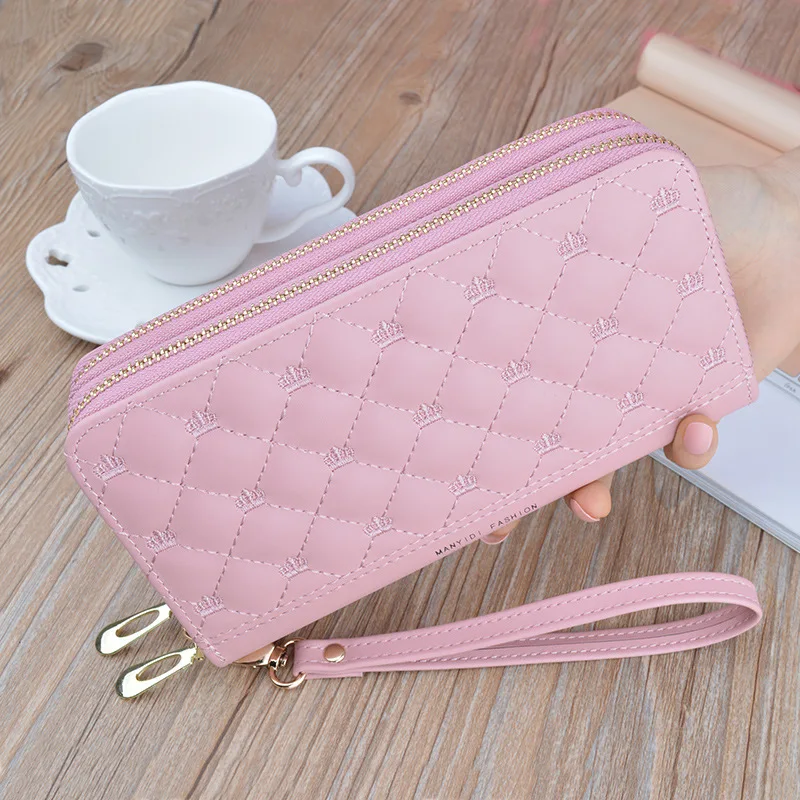 Zipper Long Wallet for Women with Phone Pocket, Trendy Design Women Wallet