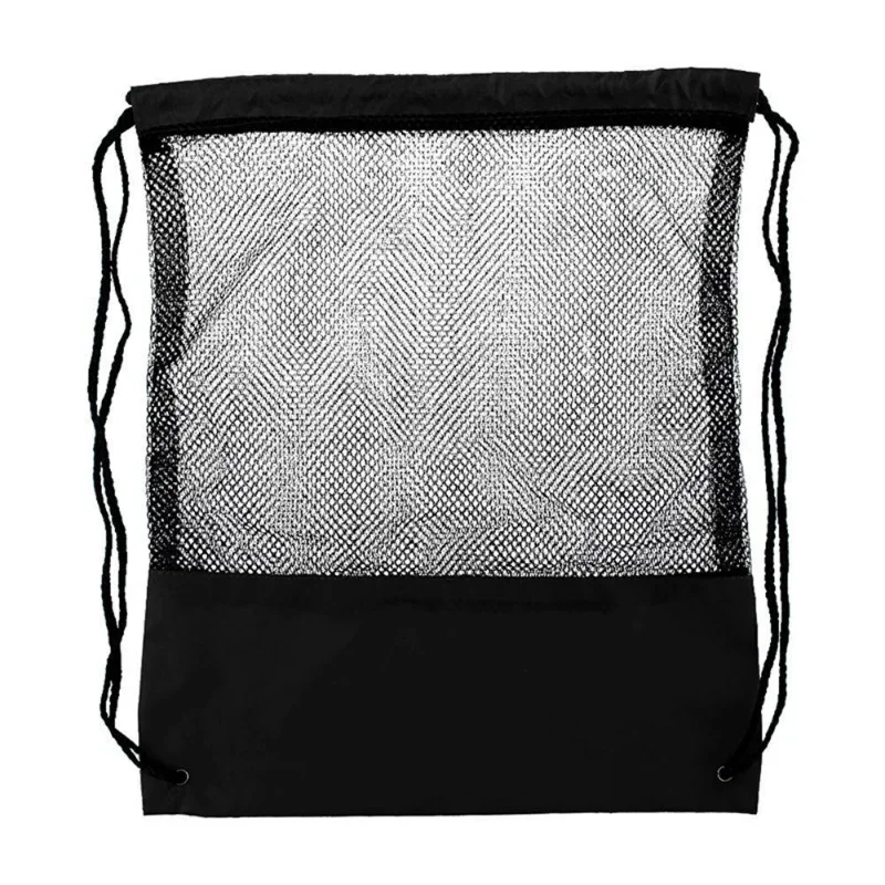 

Basketball Mesh Pocket Single Mesh Pocket Carrying Convenience One Shoulder Back Pocket Soccer Square Storage Bag