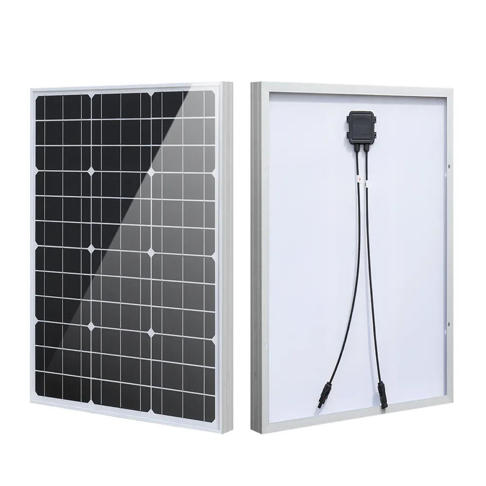 

Жесткая стеклянная солнечная панель 50 Вт, монокристаллические элементы, высокоэффективная система электроэнергии PV для дома, RVs Автомобильная крыша, уличная лампа