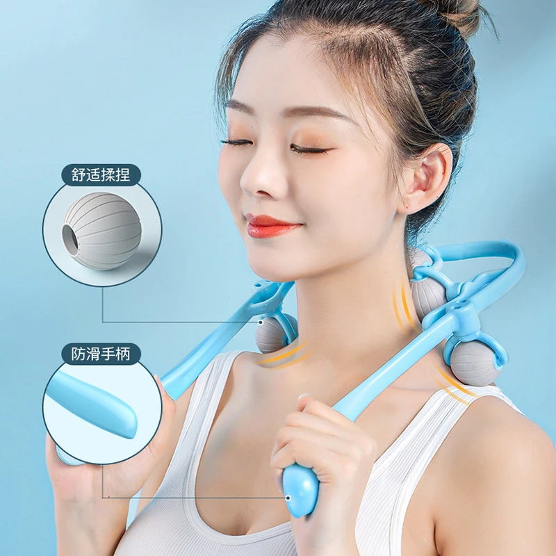 

Manual Cervical Spine Massager Clip Neck Multi-function Clip Shoulder Neck Lumbar Spine Kneading Shoulder Massage Tool Household