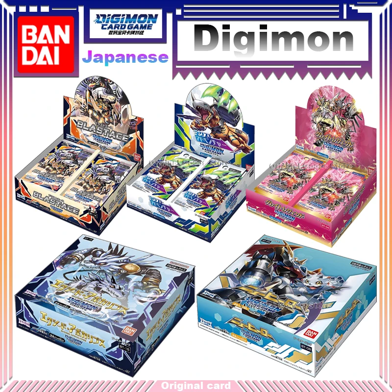 Оригинальная карта Bandai Digimon Подлинная коробка японская версия BT04/07/08/10/14/15