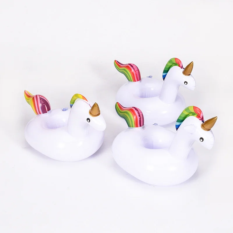 

2022 New Mini Fruit Shape Inflatable Water Swimming Pool Drink Cup Stand Holder Float Toy Coasters For Beverage Beer Bottle