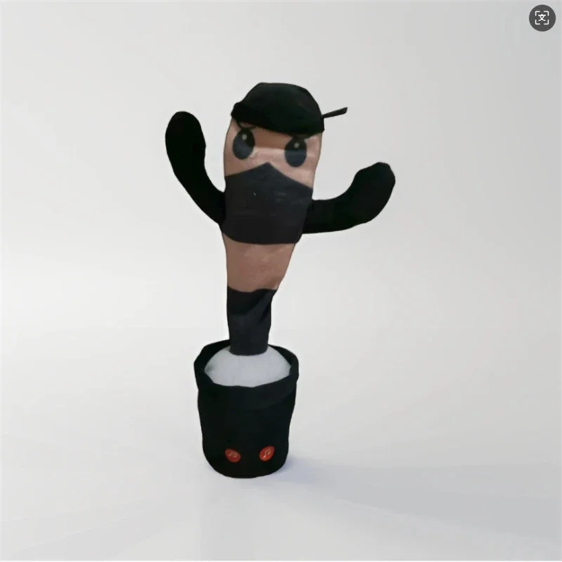 Фото Итальянская игрушка Tralalelo Tralala Tungtungtung Brainrot Dancing Singing Talking, плюшевая игрушка с подсветкой, электрическая голосовая мимическая интерактивная кукла №3
