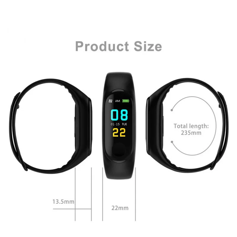 Спортивный Bluetooth-Сфигмоманометр для измерения пульса и уровня кислорода в крови