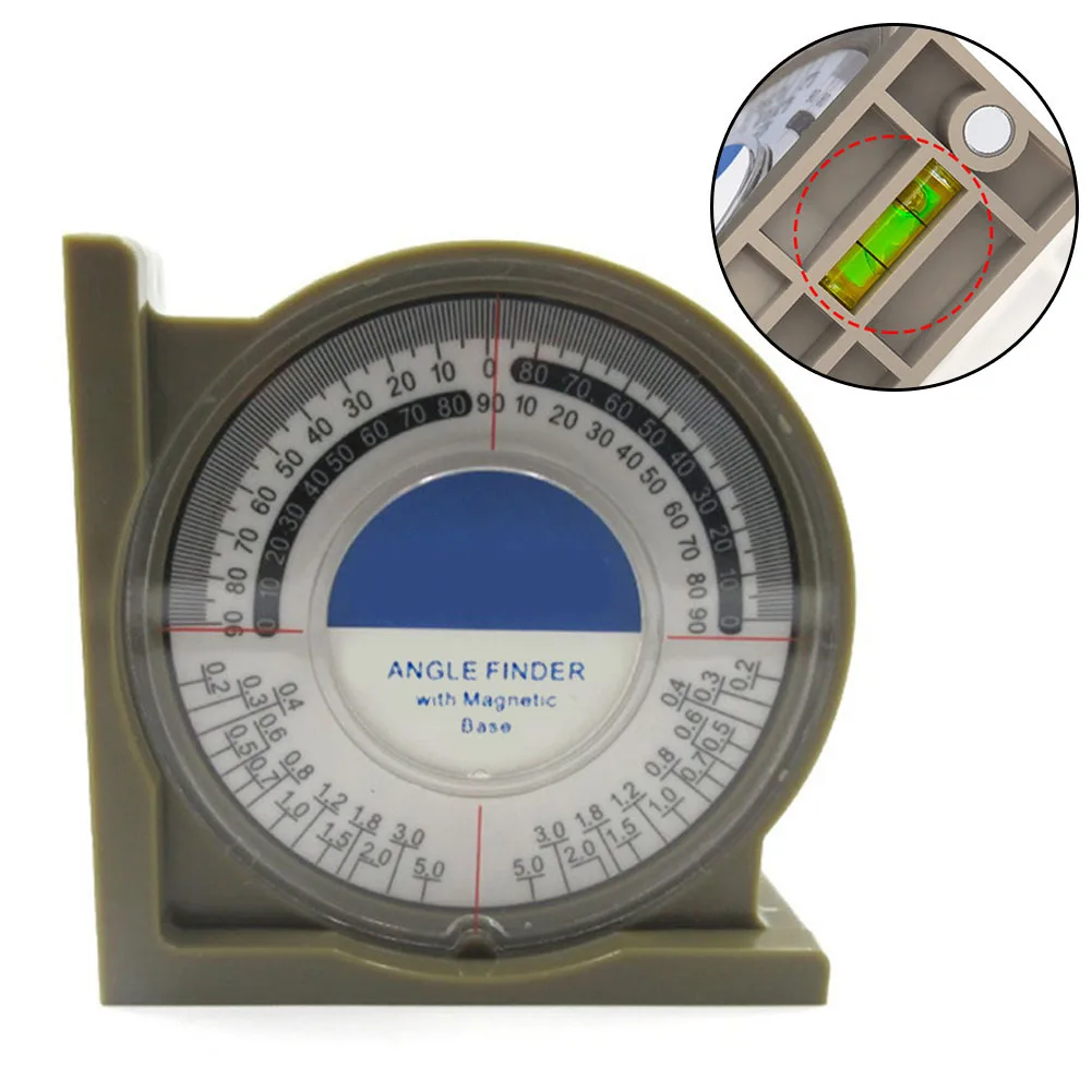

1pc Magnetic Angle Locator Slope Protractor Inclinometer Level Meter Clinometer Measuring Gauge Gauging Tools Slope Locator