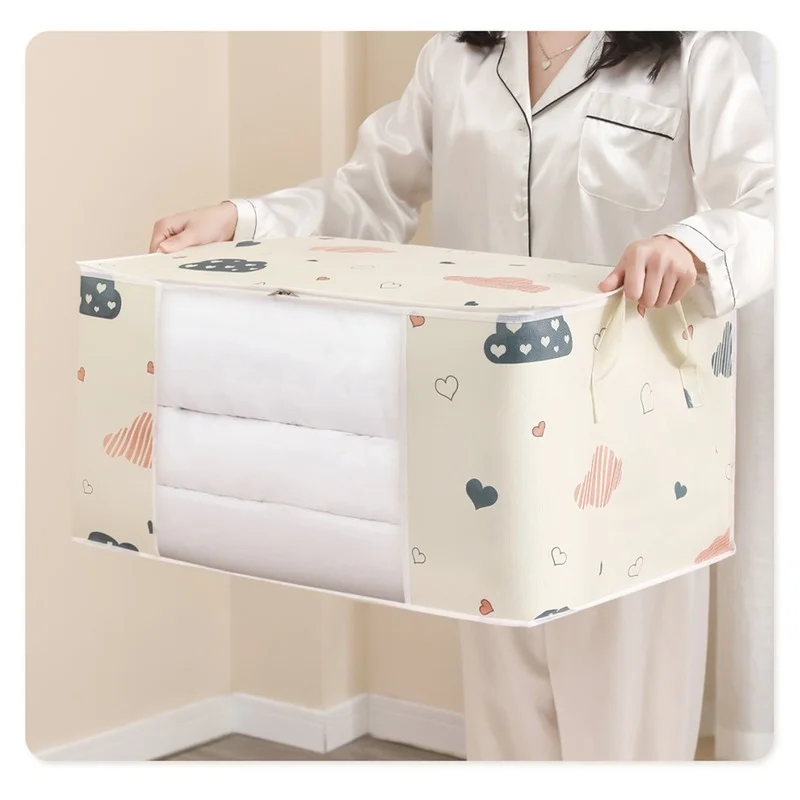 

Водонепроницаемый органайзер для одежды и одеял, пылезащитный органайзер для шкафа, сумка для хранения одежды, сумка для хранения багажа, с...