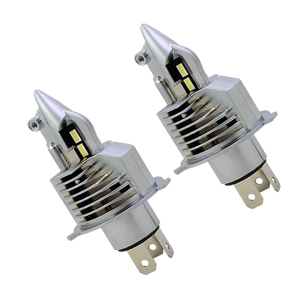 

2 Pcs LED Car Headlights Universal Atv Tail LED Lightbulbs Utv Light H4 LED Bulb H4 LED Conversion Kit Bike H4 Front Fog Lights