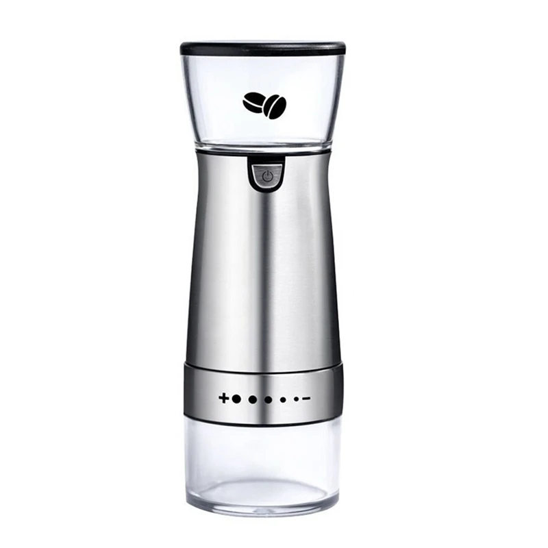 

LJL-USB Electric Coffee Grinder Stainless Steel Adjustable Professional Coffee Bean Mill Machine Kitchen Tools