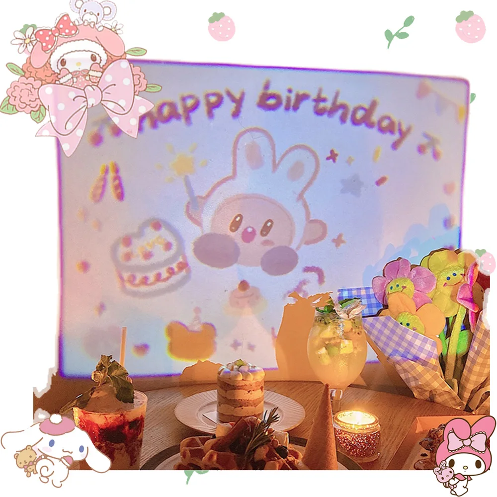 Sanrioed Cinnamoroll проекционная лампа на день рождения осветительная сетка для создания