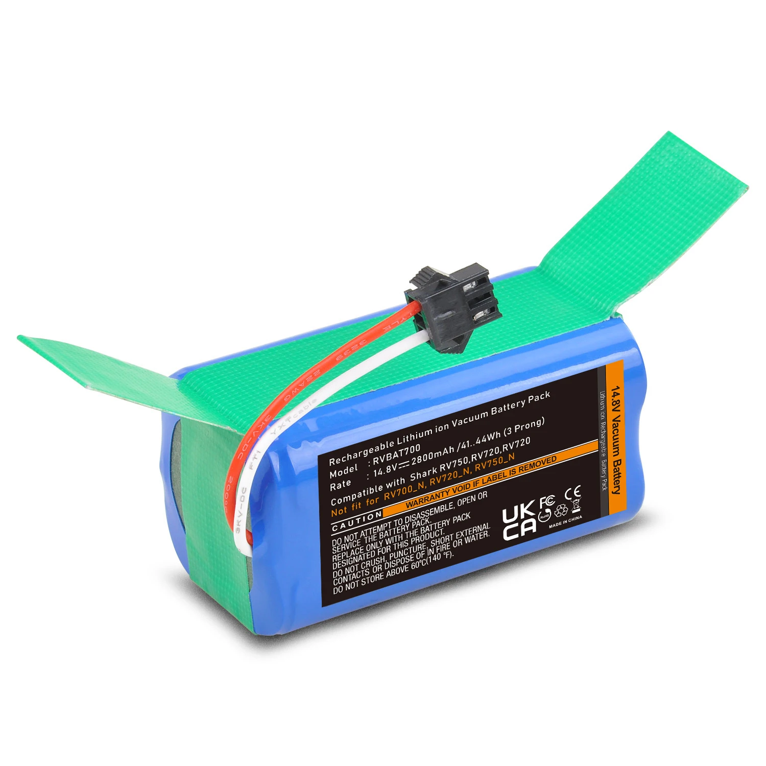 Аккумулятор RVBAT700 14 8 В 2800 мАч для пылесосов Shark Ion RV750 RV720 RV700 и Ecovacs Deebot N79S N79 (штекер с