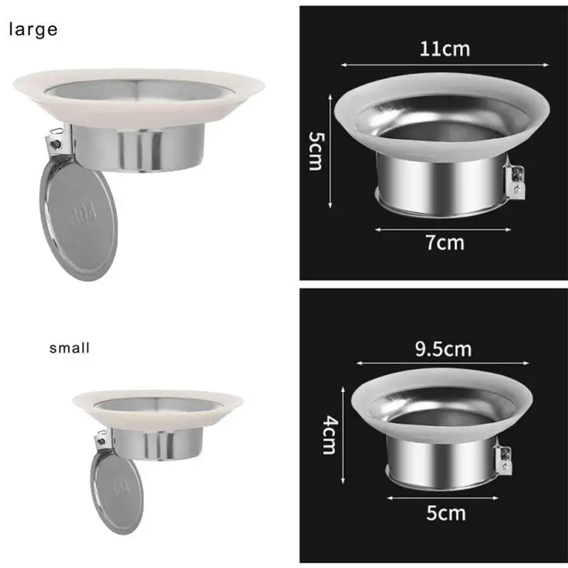 

Squatting Pan Anti-smell Plug Stainless Steel Toilet Floor Deodorize Stopper Bathtub Anti-blocking Cover Bathroom Accessories