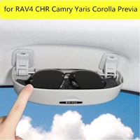auto styling accessories for toyota corolla rav4 chr 2011 2021 car sunglasses glasses storage case box holder