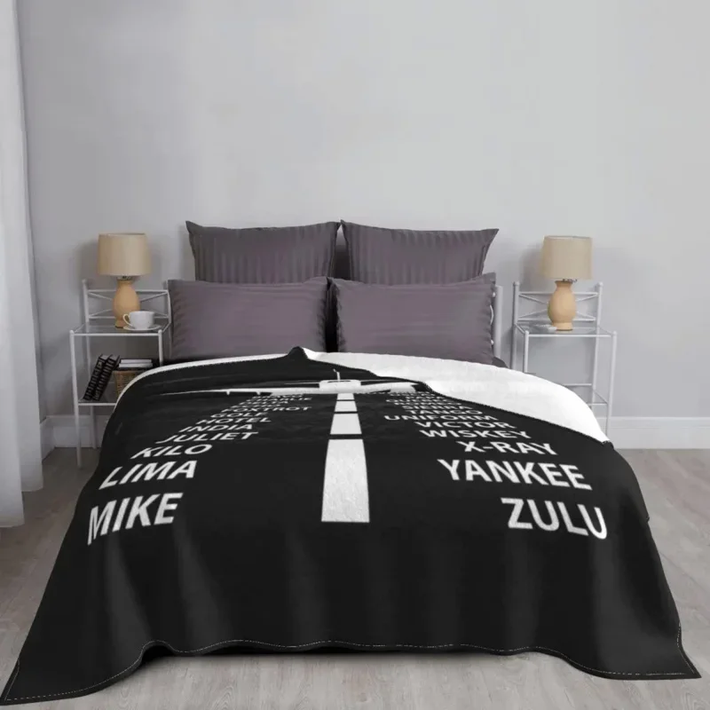 Phonetic Алфавит летчика самолета Авиатор Теплый фланелевый воздушный истребитель