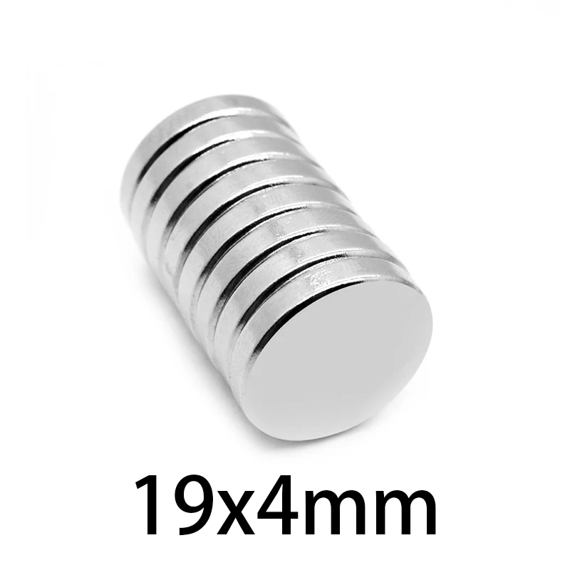 Мощные круглые магниты 5-50 шт. 19x4 мм неодимовый магнит с простыней Постоянный NdFeB