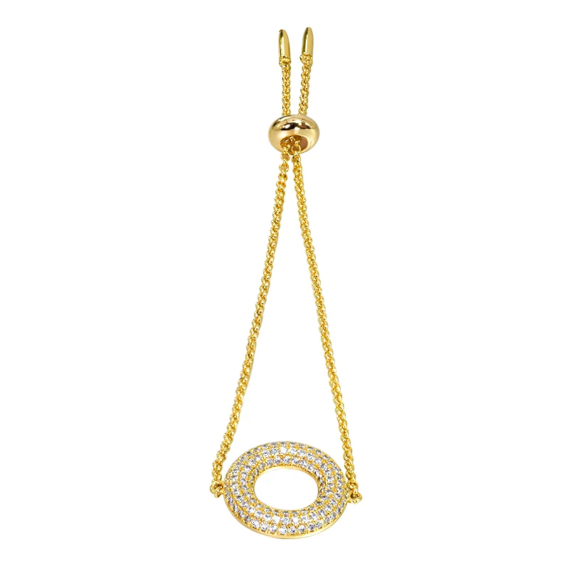 

Bracelets For Teen Girls Aesthetic Sweet Style Charm Adjustable Natural Stone Bangle Luxury Gold Plated Chain Customized Gift
