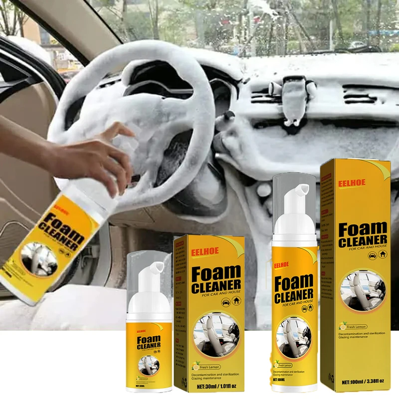 

30ml/100ml Automobile Multi-function Foam Cleaner Automobile Interior Car Cleaning Products Auto Seat Cleaner Leather Repair