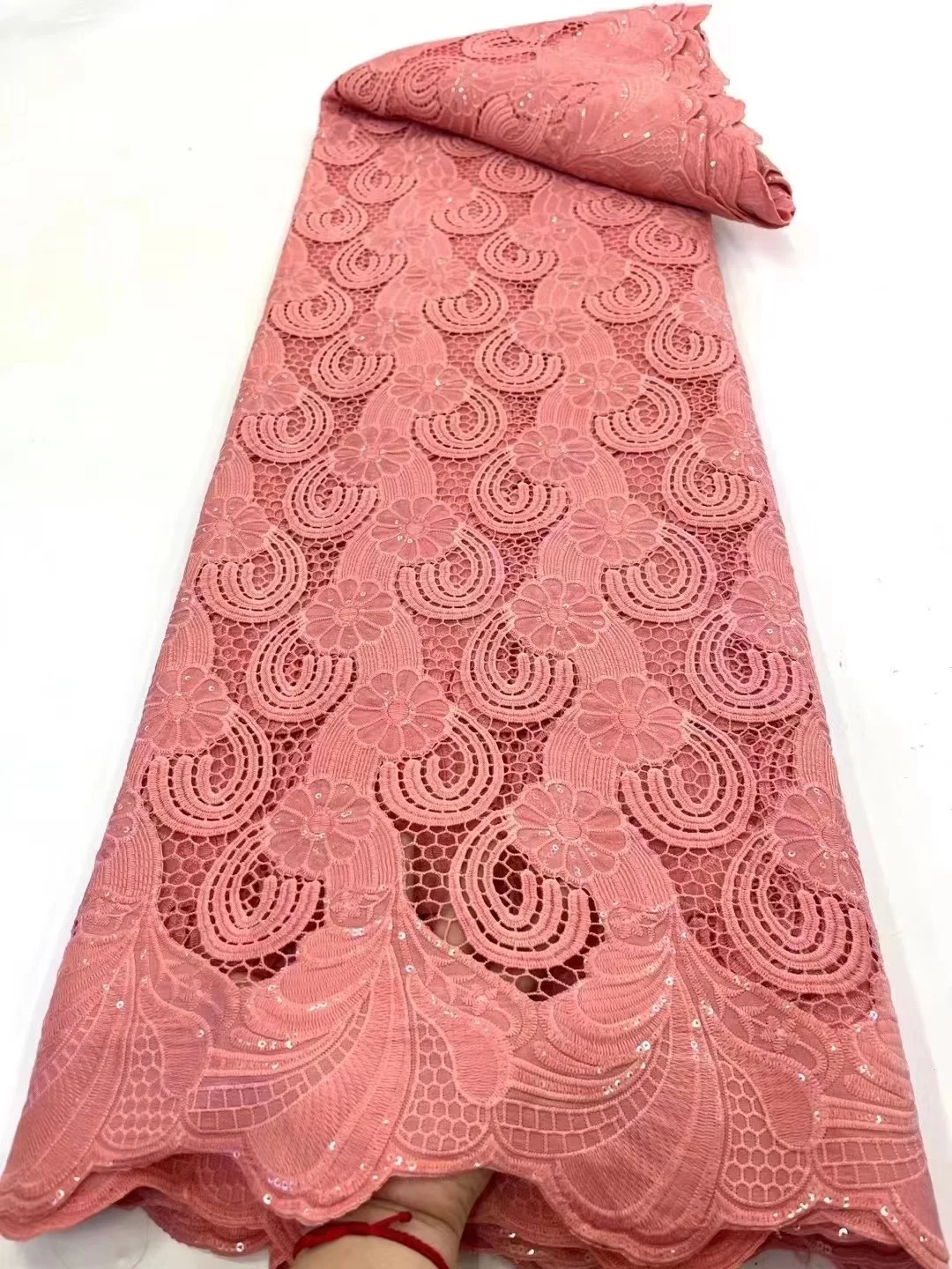 

African Lace Fabrics 2022 French Tulle Nigerian Lace Fabric High Quality Swiss Guipue lace Fabric For Dress Party Material