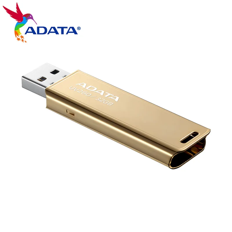 ADATA UV260 USB-флеш-накопитель Металлический мини-накопитель USB2.0 золотой с
