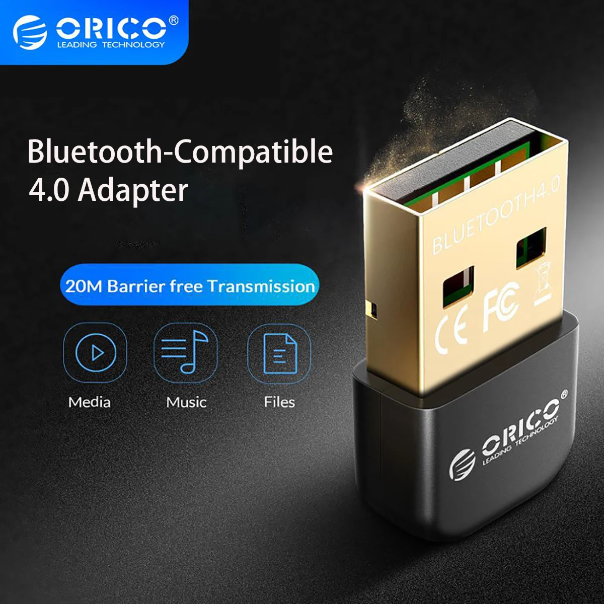

USB-адаптер ORICO беспроводной с поддержкой Bluetooth и двумя режимами работы