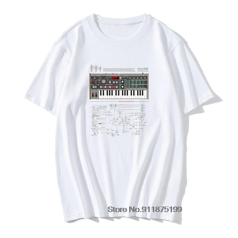 Футболка Microkorg Industrial One Мужская Электронная модульная тенниска с синтезатором