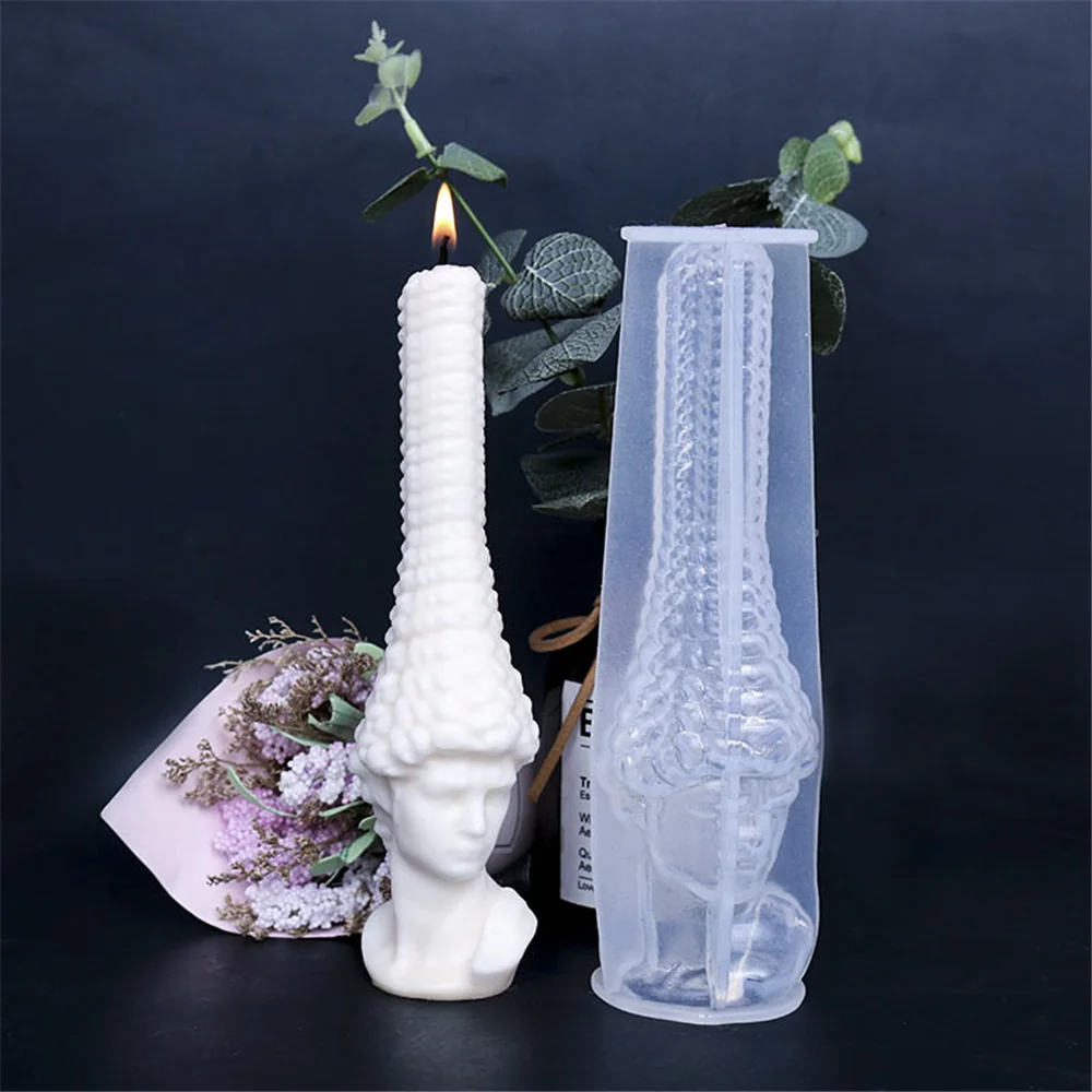 

Large Nevis Figure Candle Mold Silicone Candle Handmade Aromatic Soy Wax Soap Polymer Clay Gypsum Epoxy Home Decoration Gifts