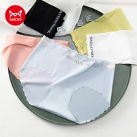 miiow 4pcs sexy panties for woman lingerie intimate modal thongs sexy underwear briefs ice silk female underpants mm2423