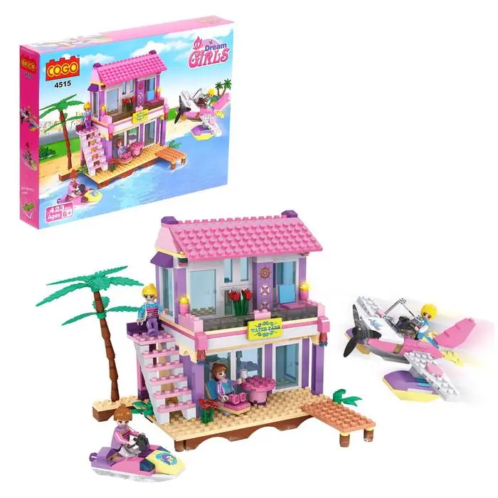 Конструктор Девчонки: набережный домик 423 детали COGO |