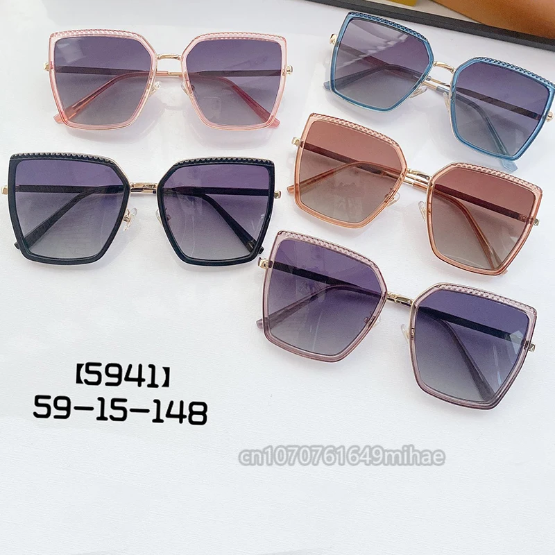 

Big Square Tr Metal Mixed Frame Polarized Men's Ladies Sunglasses 2022 Luxury Brand Design Fashion Versatile Sunglasses 5941