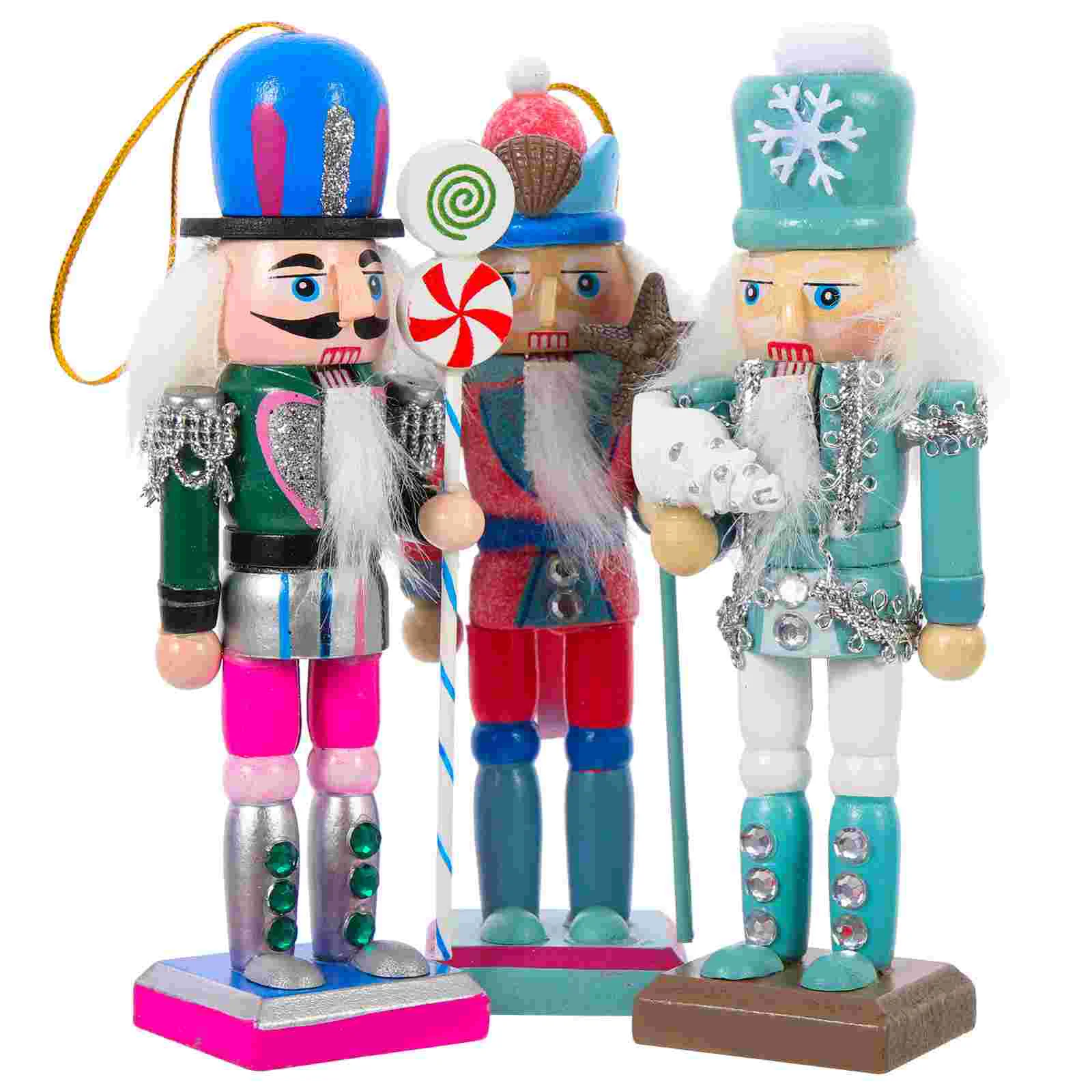 

Nutcracker Soldier Nutcrackers Toy Puppet Nauticaldoll Figures Puppets Statue Themed Figurines Christmas Ocean Ornaments Wooden