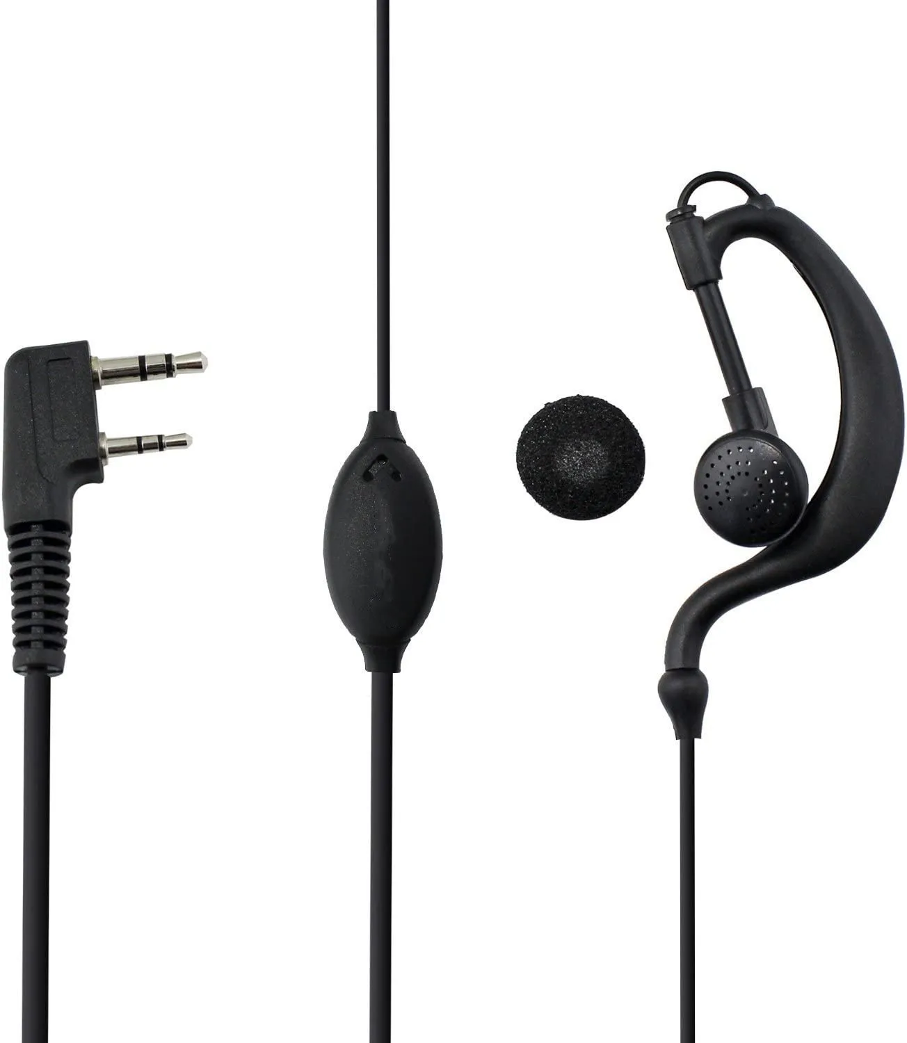 RISENKE Headset for Kenwood Baofeng UV-5R UV-82 TYT BF-UV5R UV-5RA BF-666S 777S 888S Retevis H-777 Walkie Talkie Earpiece(20PCS)