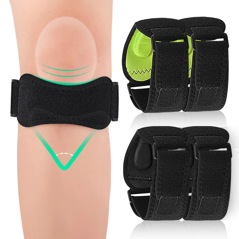 

1Pcs Adjustable Knee Pad Knee Belt Pain Relief Patella Stabilizer Brace Support for Hiking Basketball Running Knee Protector