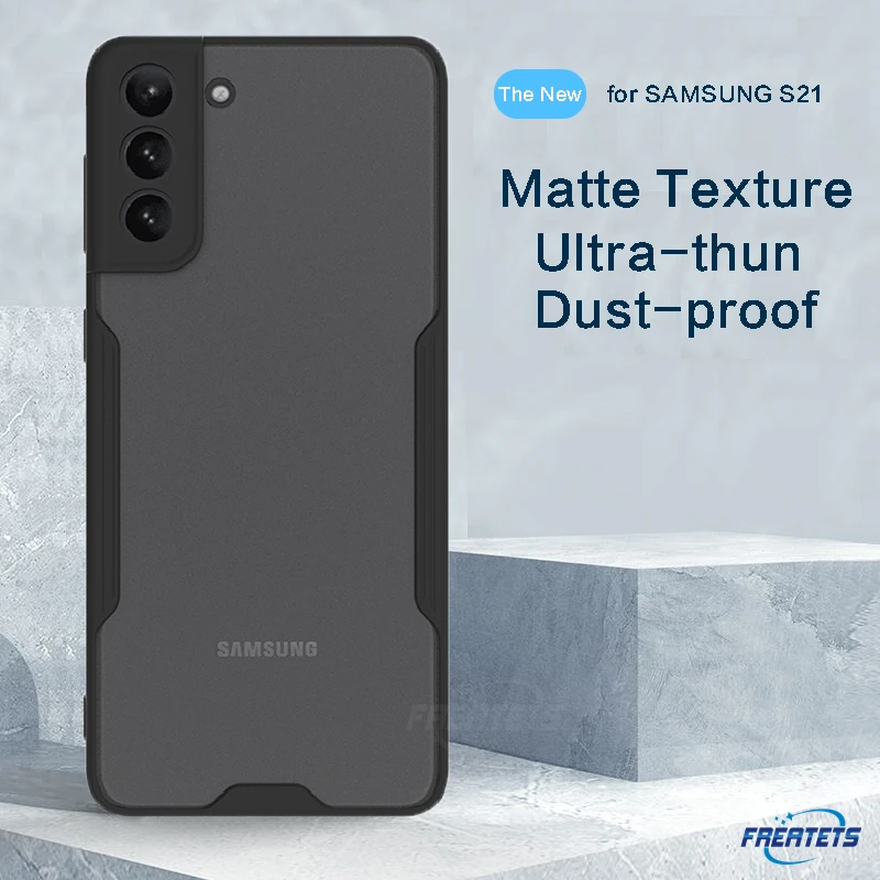 

For Samsung S21 Translucent Phone Case 0,2mm Ultra-Slim Matt Semi-Transparent Anti-Fingerprint Light-Weight