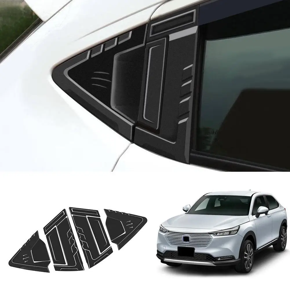 

For Honda Vezel E:HEV HRV 2021 2022 2023 ABS Chrome Carbon Fiber Rear Door Handle Bowl Protector Frame Sticker Car Accessories
