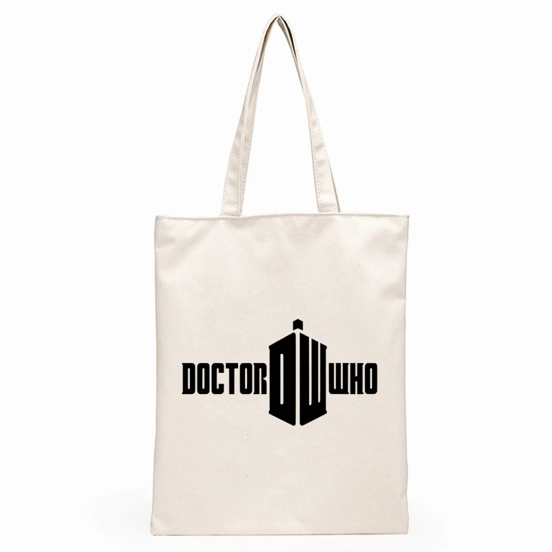 

Doctor Who Dr. Who Daleks Exterminate To Victory Sitcoms Print Canvas Shopping Bag Gift for Student Friend Reusable Shopper Bag